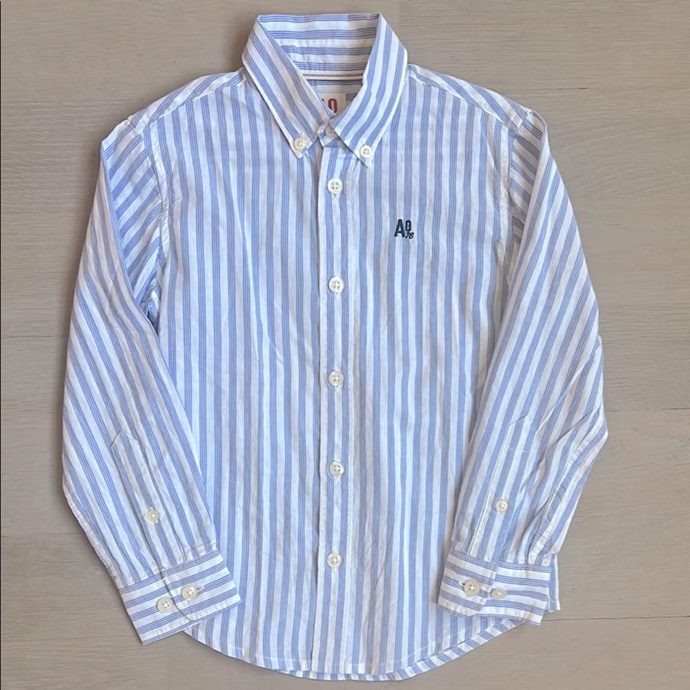 AO76 kids button down striped shirt